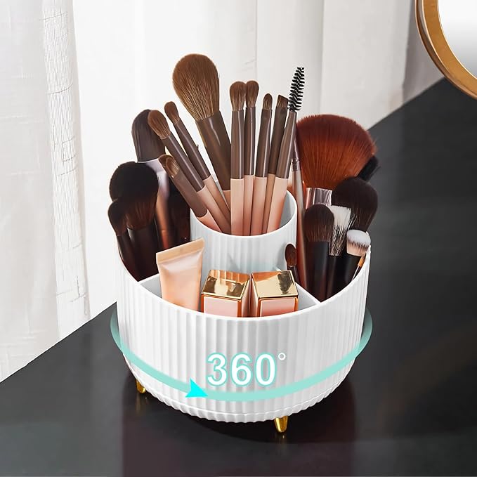 Diesisa 360 Rotating Makeup Brush Organiser on Amazon UK