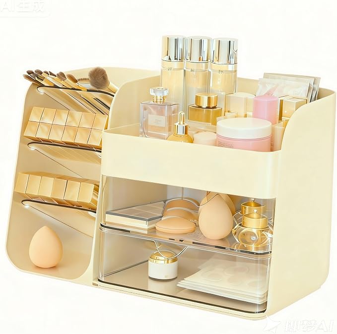 Yieseang Makeup Organiser for Vanity Desk on Amazon UK