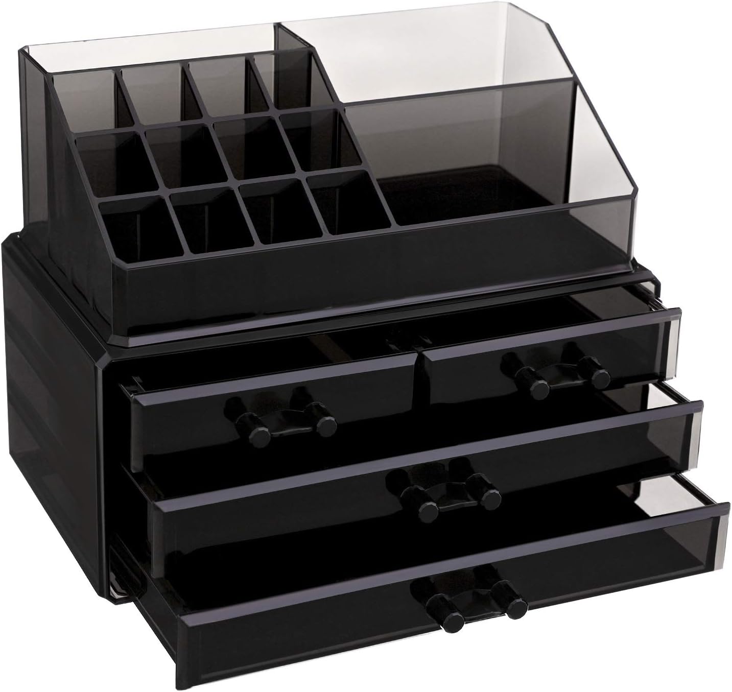 Songmics 4-Drawer Semi-Transparent Acrylic Organiser