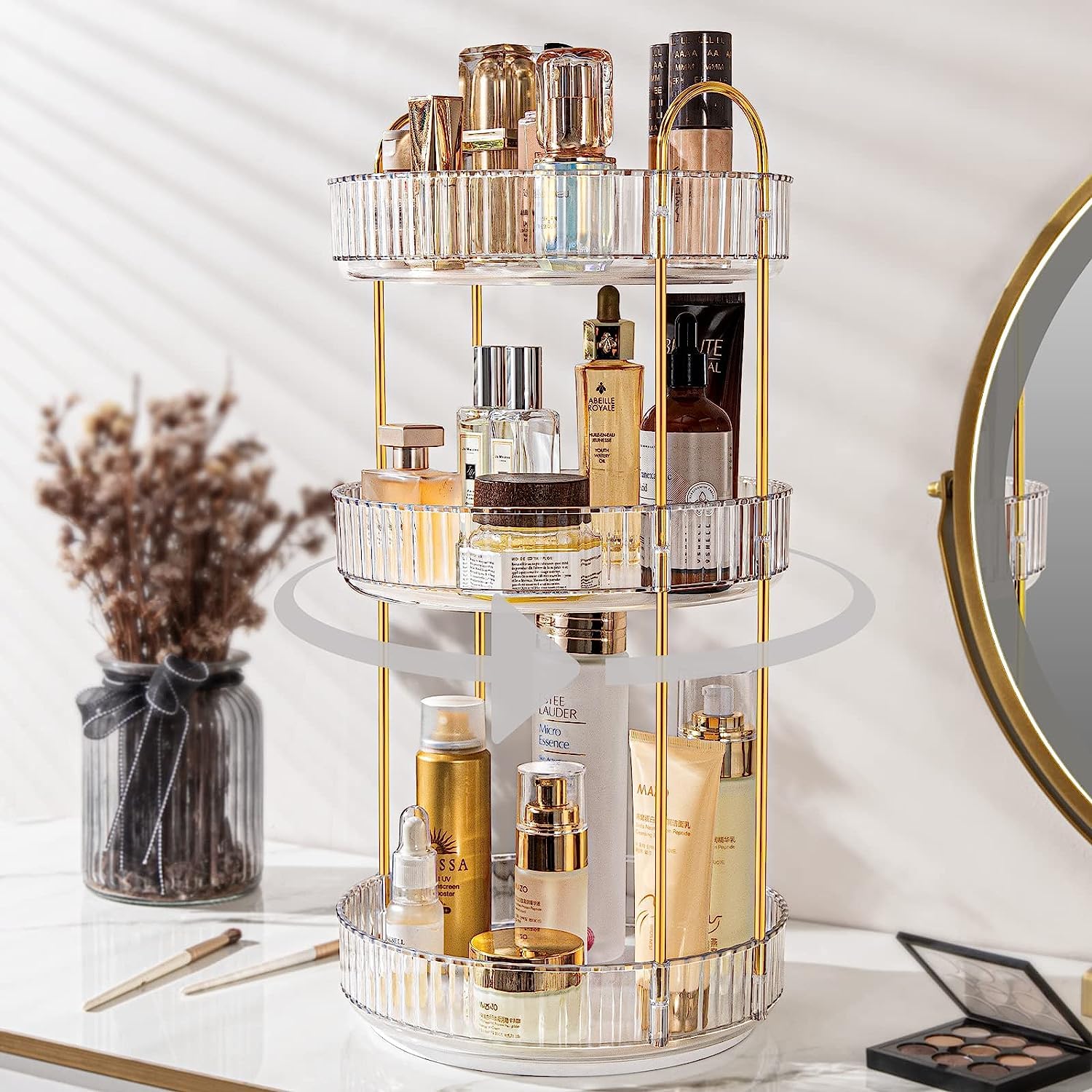 Bingobang 3 Tier Rotating Cosmetic Organiser on Amazon UK