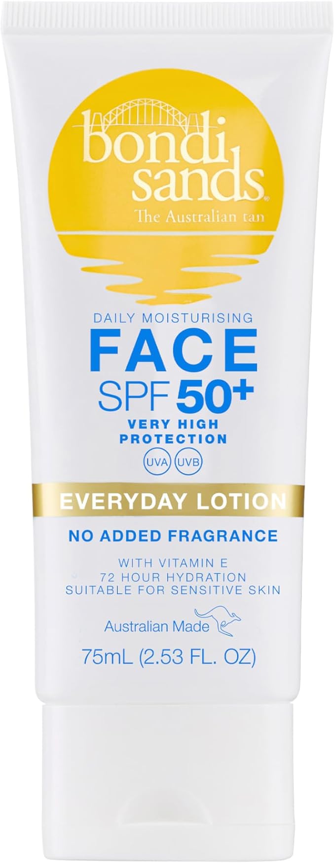 Bondi Sands Fragrance Free Face Sunscreen Lotion SPF50+