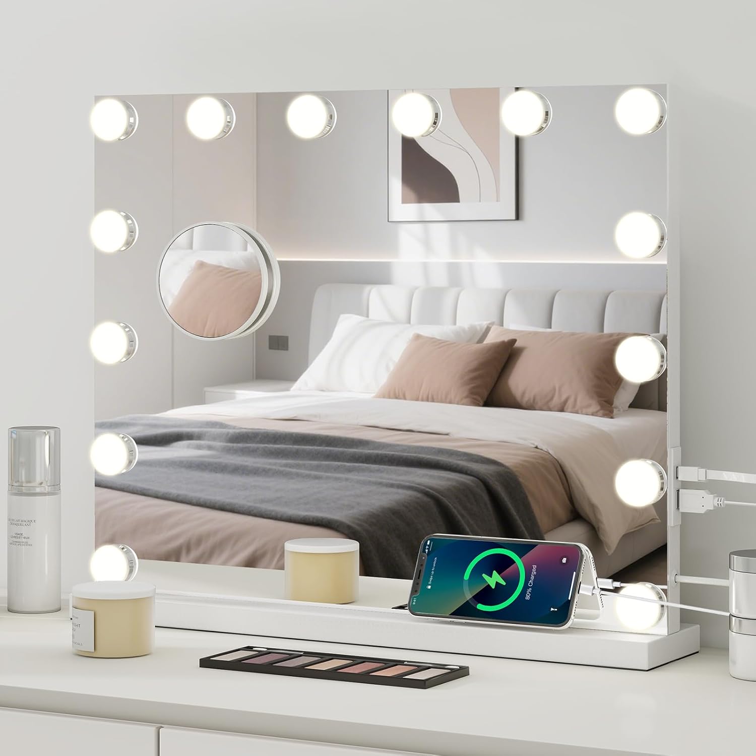 eklipt Hollywood Vanity Mirror with LED Bulbs