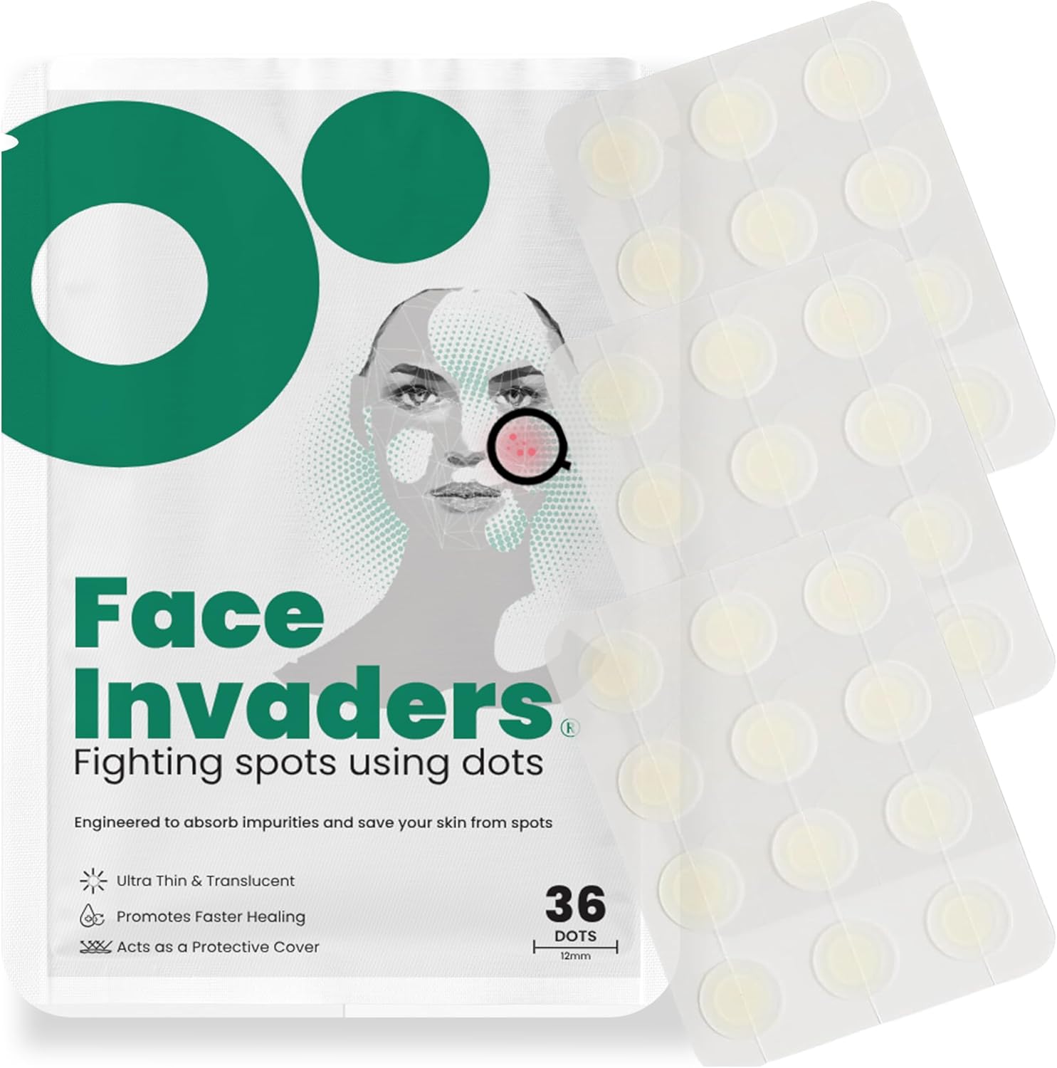 Face Invaders Spot Patches 36 Pack