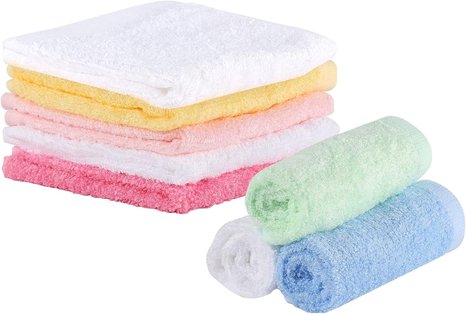 Lanjue 8 Pack Flannel Face Cloth