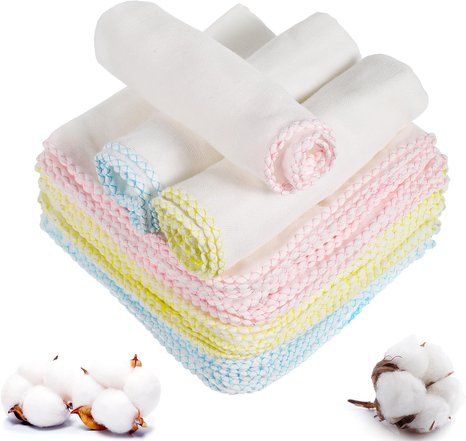 24 Pcs Muslin Face Cloths
