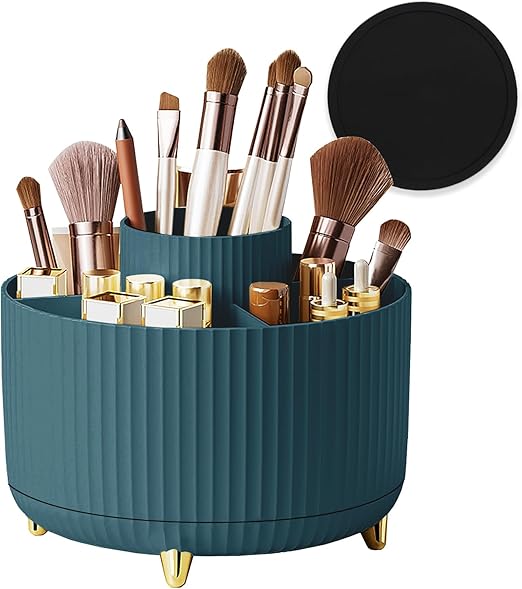 TopSpring Compact Rotating Vanity Organiser with Anti-slip Mat